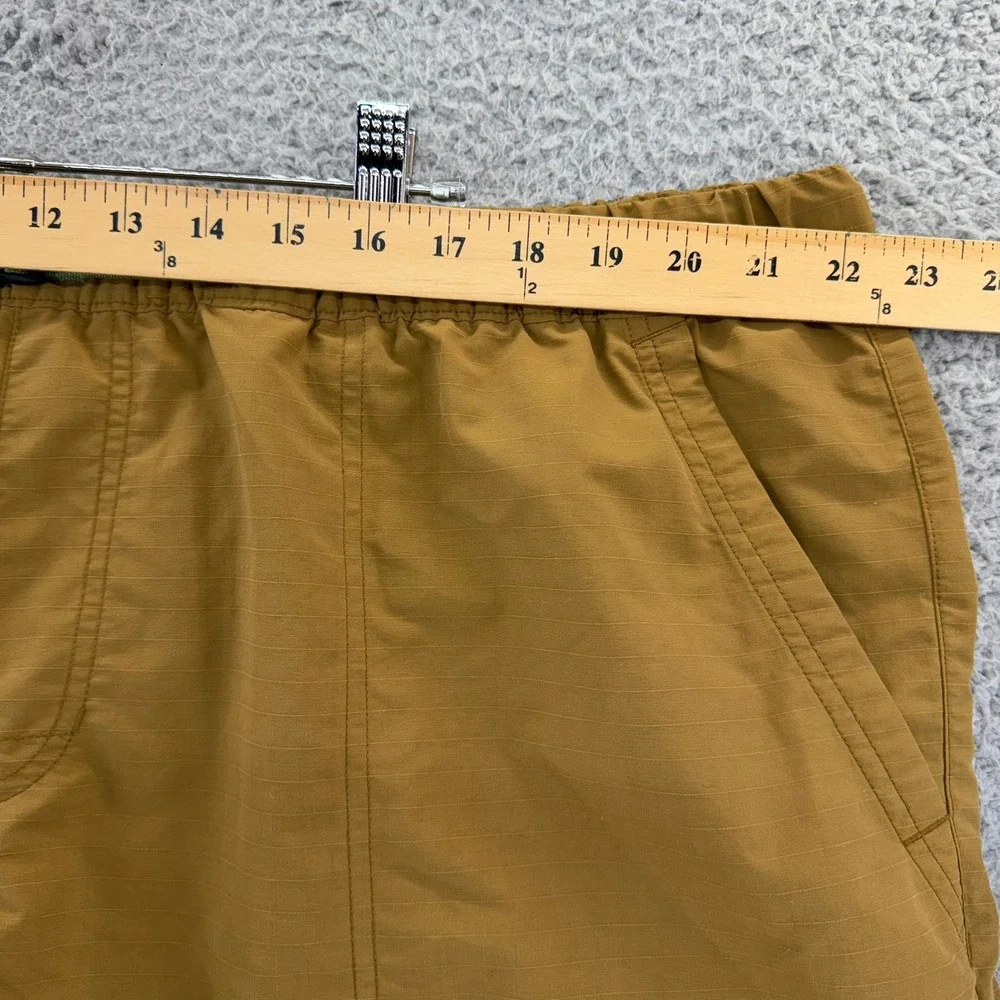 REI Co-op Mens XXLarge Brown Ripstop Hiking Shorts Webbing Belt 5.5 Inch Inseam